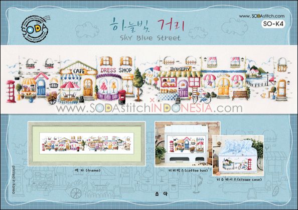 Sodastitch Indonesia PKT-SO-K4 - Paket Sodastitch - Paket Sky Blue Street