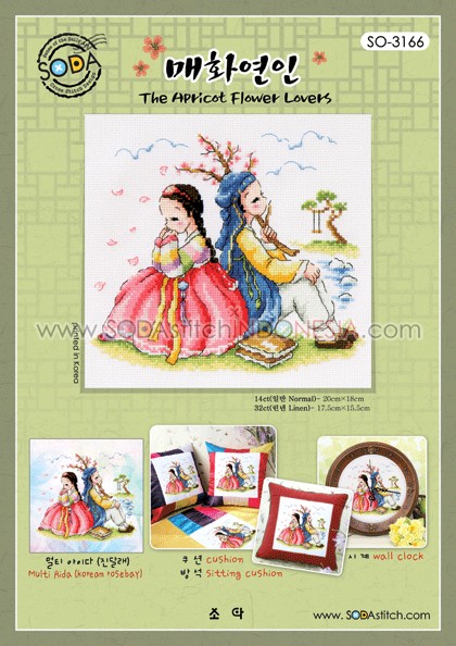 Sodastitch Indonesia PKT-SO-3166 - Paket Sodastitch - Paket The Apricot Flower Lovers