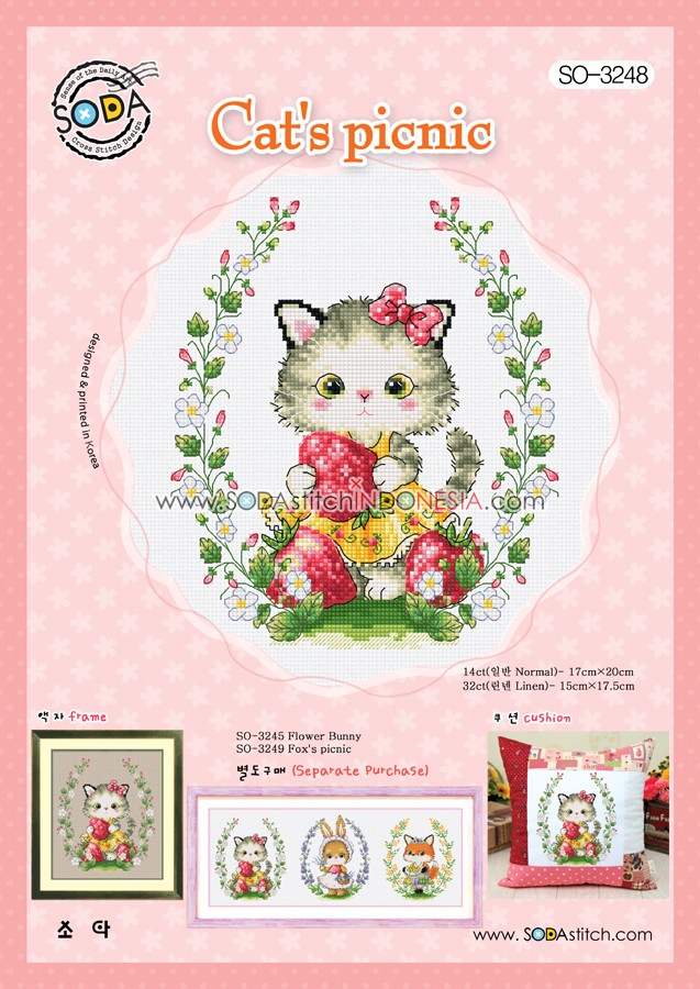Sodastitch Indonesia PKT-SO-3248 - Paket Sodastitch - Cat's Picnic