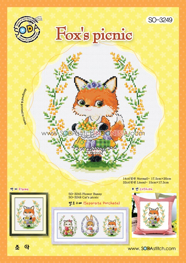 Sodastitch Indonesia PKT-SO-3249 - Paket Sodastitch - Fox Picnic