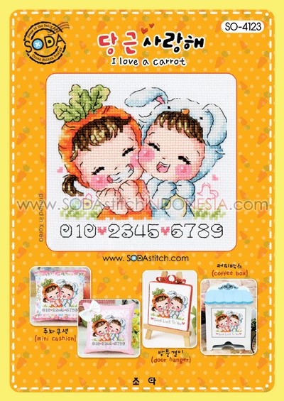 Sodastitch Indonesia PKT-SO-4123 - Paket Sodastitch - Paket I Love A Carrot