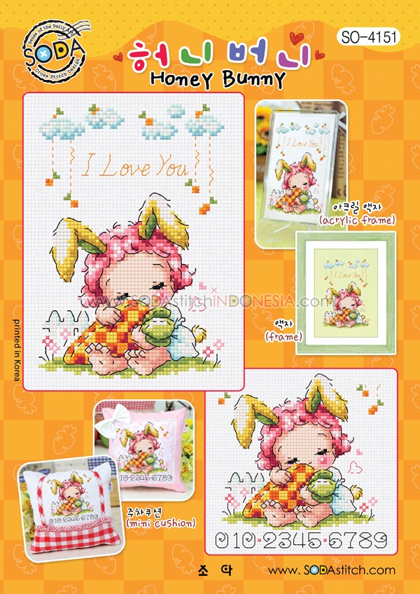 Sodastitch Indonesia PKT-SO-4151 - Paket Sodastitch - Paket Honey Bunny