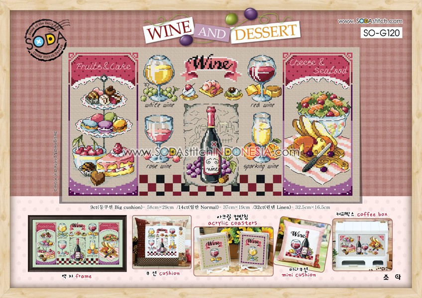 Sodastitch Indonesia PKT-SO-G120 - Paket Sodastitch - Paket Wine And Dessert