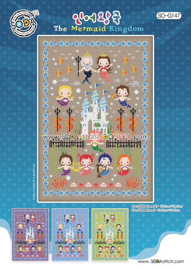 Sodastitch Indonesia PKT-SO-G147 - Paket Sodastitch - Paket The Mermaid Kingdom