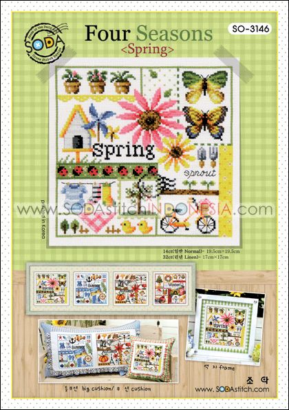 Sodastitch Indonesia SO-3146 - Pola Sodastitch - Four Seasons (Spring)
