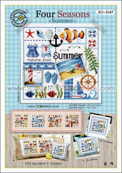 Sodastitch Indonesia SO-3147 - Pola Sodastitch - Four Seasons (Summer)