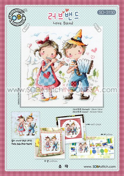 Sodastitch Indonesia SO-3150 - Pola Sodastitch - Love Band