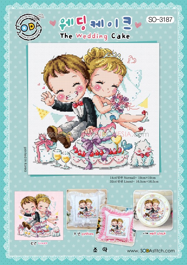Sodastitch Indonesia SO-3187 - Pola Sodastitch - The Wedding Cake