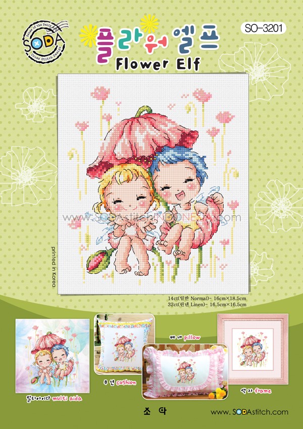 Sodastitch Indonesia SO-3201 - Pola Sodastitch - Flower Elf
