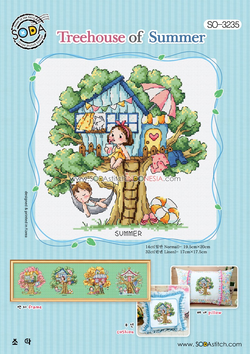 Sodastitch Indonesia SO-3235 - Pola Sodastitch - Treehouse Of Summer