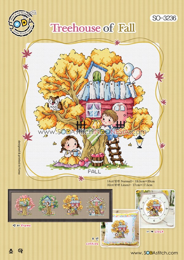 Sodastitch Indonesia SO-3236 - Pola Sodastitch - Treehouse Of Fall