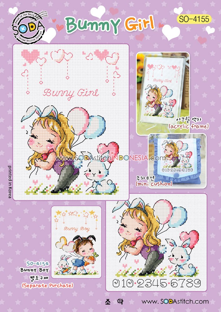Sodastitch Indonesia SO-4155 - Pola Sodastitch - Bunny Girl