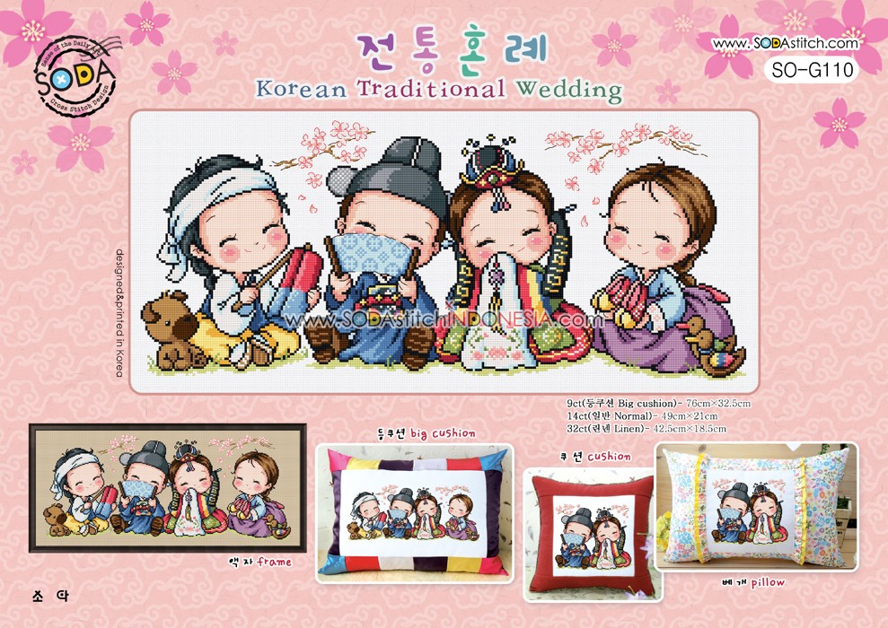 Sodastitch Indonesia SO-G110 - Pola Sodastitch - Korean Traditional Wedding