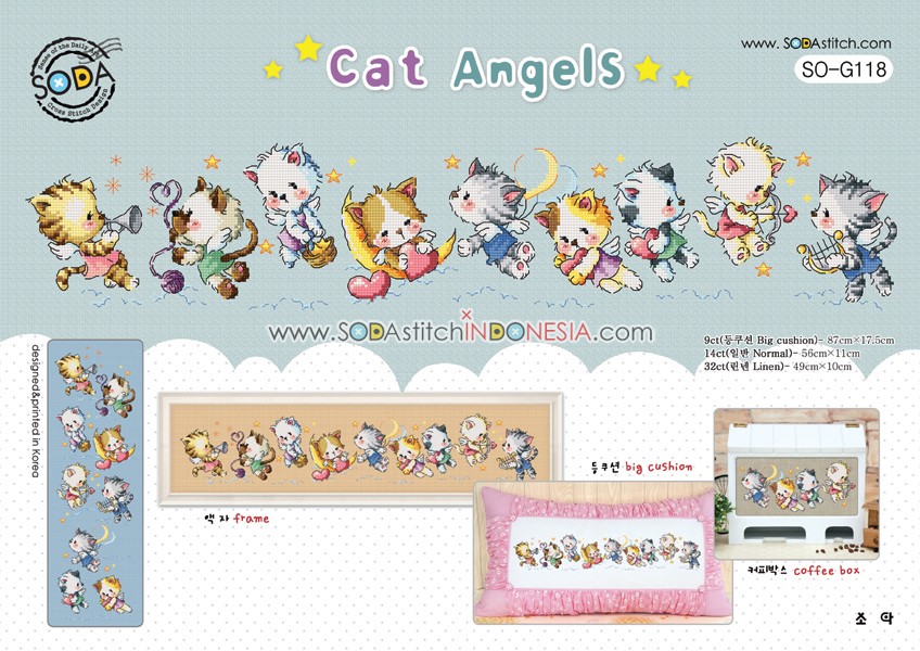 Sodastitch Indonesia SO-G118 - Pola Sodastitch - Cat Angels