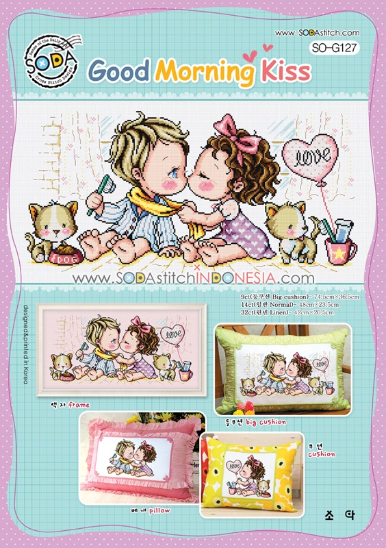 Sodastitch Indonesia SO-G127 - Pola Sodastitch - Good Morning Kiss