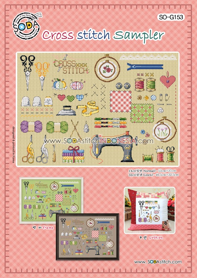 Sodastitch Indonesia SO-G153 - Pola Sodastitch - Cross Stitch Sampler