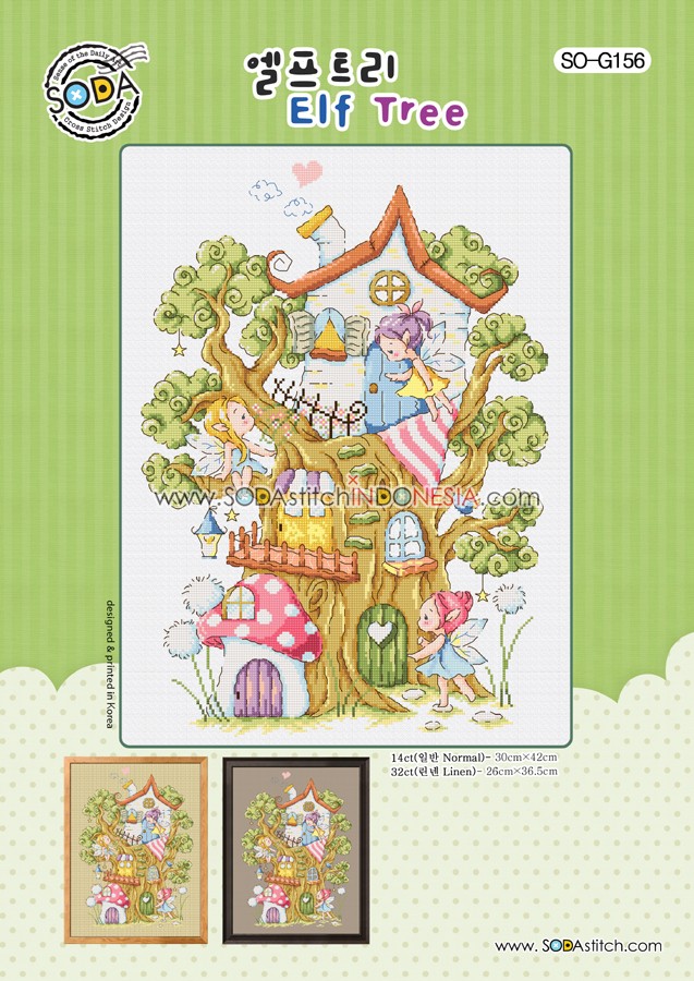 Sodastitch Indonesia SO-G156 - Pola Sodastitch - Elf Tree