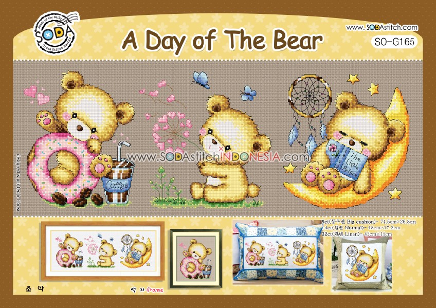Sodastitch Indonesia SO-G165 - Pola Sodastitch - A Day Of The Bear