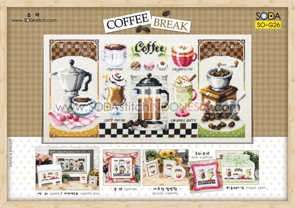 Sodastitch Indonesia SO-G26 - Pola Sodastitch - Coffee Break
