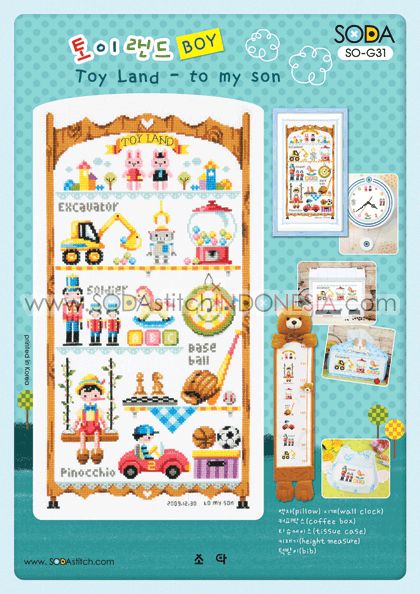 Sodastitch Indonesia SO-G31 - Pola Sodastitch - Toy Land - To My Son