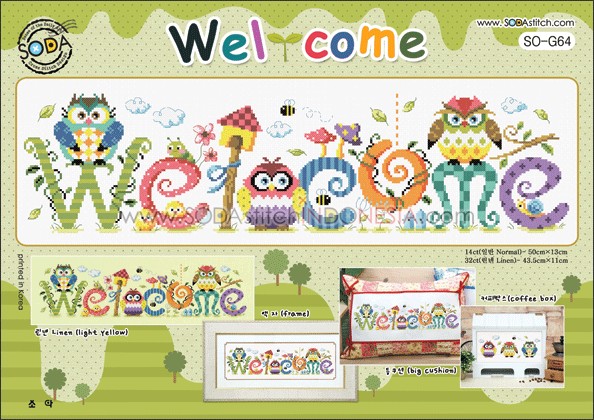 Sodastitch Indonesia SO-G64 - Pola Sodastitch - Welcome