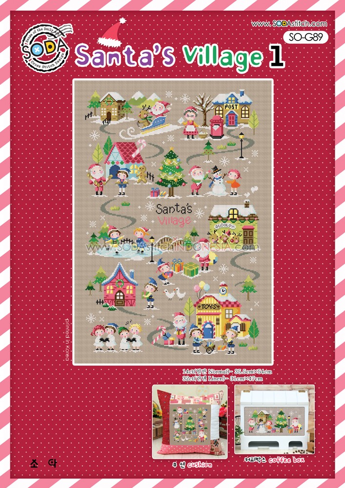 Sodastitch Indonesia SO-G89 - Pola Sodastitch - Santa's Village 1