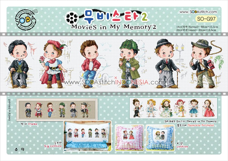 Sodastitch Indonesia SO-G97 - Pola Sodastitch - Movies In My Memory 2