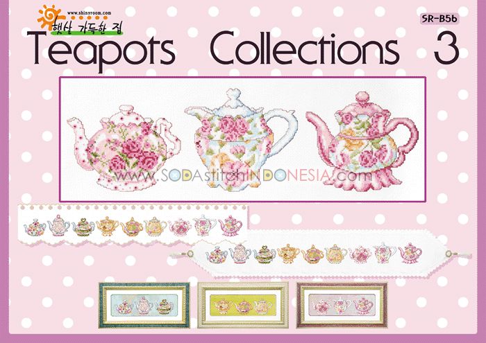 Sodastitch Indonesia SR-B56 - Pola Shiny Room - Teapots Collections 3