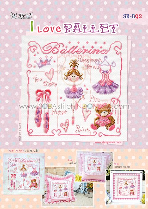Sodastitch Indonesia SR-B92 - Pola Shiny Room - I Love Ballet