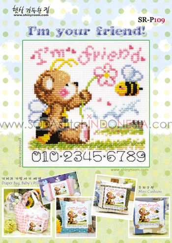 Sodastitch Indonesia SR-P109 - Pola Shiny Room - I'm Your Friend !