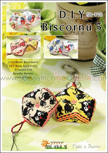 Sodastitch Indonesia SR-P70 - Pola Shiny Room - D.I.Y. Biscornu 5