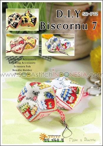 Sodastitch Indonesia SR-P72 - Pola Shiny Room - D.I.Y. Biscornu 7
